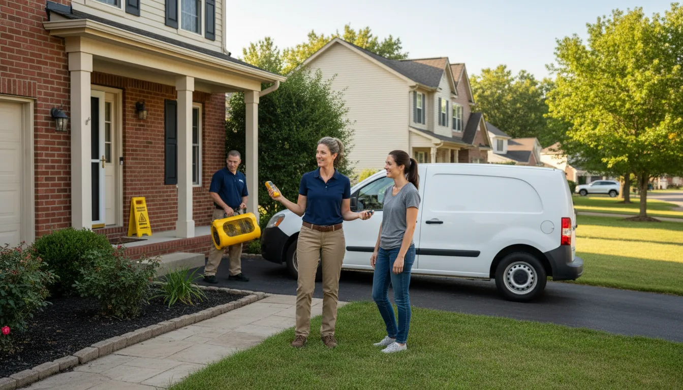 Residential water damage restoration in Harvey, LA
